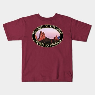 Sunset at Garden of the Gods in Colorado Springs, Colorado Kids T-Shirt